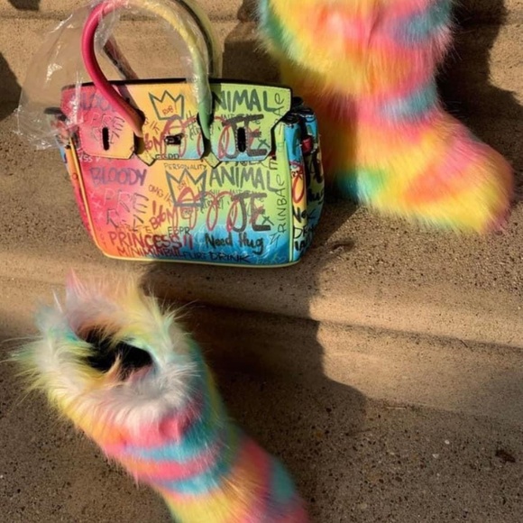 Marshmallow Colorful Boots - Picture 4 of 4